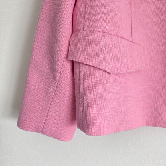 ME+EM Pink Tailored Blazer Luxury British Designer Jacket Cotton Blend Timeless - Picture 12 of 15